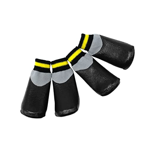 Toddmomy 1 Satz wasserdichte Booties Socken Beiß für Welpen Zahnpasta für Hunde Traktionssocken für Hunde Paws pfotenschutz hundepfoten sockenschuhe Regenstiefel rutschfeste Schuhe von Toddmomy