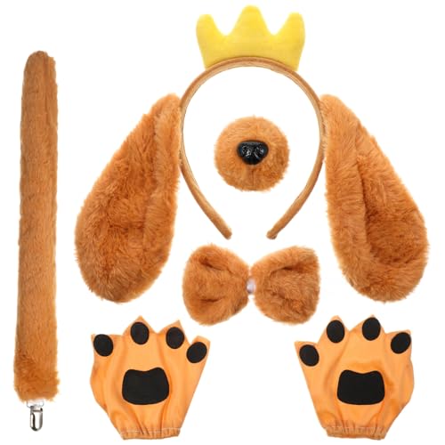 Toddmomy 1 Set Hundeohren Kostüm Hund Kostüm Set Tier Party Dekorationen Foto Booth Requisiten von Toddmomy