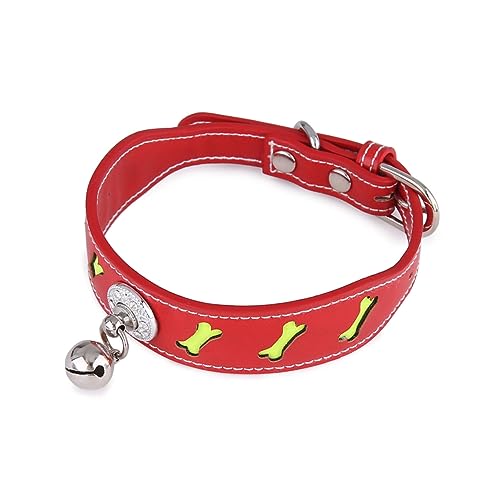 Toddmomy 1 Stück Haustierhalsband Mit Glöckchen Haustierhalsband Für Haustiere Pu Hundehalsband Hundehaustierhalsband von Toddmomy