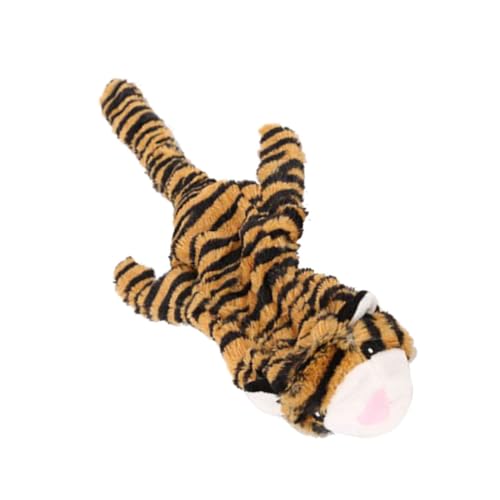 Toddmomy 1 Stück Tiger-haustierspielzeug Für Hunde Quietschendes Beiss-kauspielzeug Haustier-soundspielzeug Hundespielzeug Canvas-Material Entzückende Tierform von Toddmomy