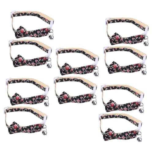 Toddmomy 10 STK Katzenhalsband Kitten Halsband Kitten klein Welpenhalsband zartes Hundehalsband Kätzchenhalsband Haustier Krawatte Zubehör schmücken x3 Polyester-Nylon von Toddmomy