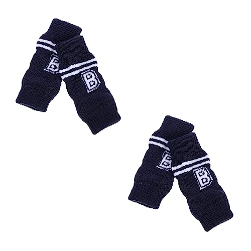 Toddmomy 12 STK Cartoon-socken Pfotenschutz Für Hunde Beinwärmer Für Welpen Socken Für Hunde Socken Mit Hundegriff Beinschutz Für Haustiere Welpensocken Hunde-Leggings Katze Baumwolle Blue von Toddmomy