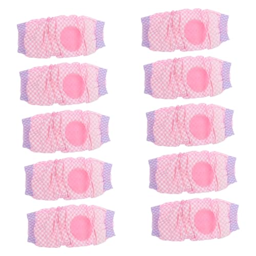 Toddmomy 12St Haustierwindeln Trainingsunterlage für Haustiere Hunde-PIPI-Pads Fussel Hundespielzeug Welpe PIPI-Pads für Hunde Hund zahnbürste hundewindel Dog Diapers Ballaststoff Rosa von Toddmomy