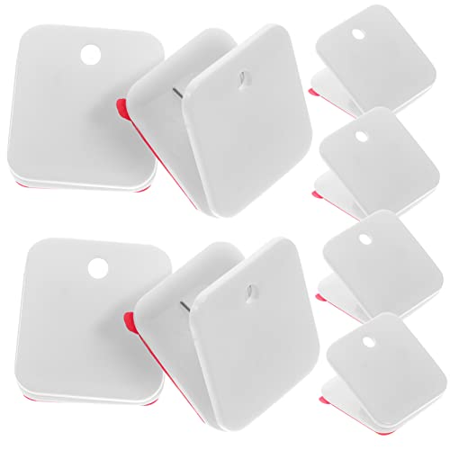 Toddmomy 12st Selbstklebender Haken Klebrige Clips Heftklammern Für Papierordner Kleiderbügel Für Die Wand Klebrige Pee-pad-wandhalterung Wandklebeclips Hängende Federklammern Plastik Weiß von Toddmomy