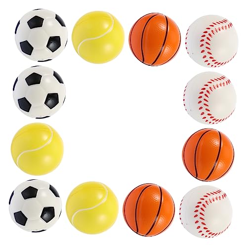 Toddmomy 12st Spielzeugball Für Haustiere Quietschende Kaubälle Für Hunde Hundespielbälle Trainingsball Für Haustiere Haustier Hüpfend Haustier-spielball Hund Spielt Spielzeug Pu Colorful von Toddmomy