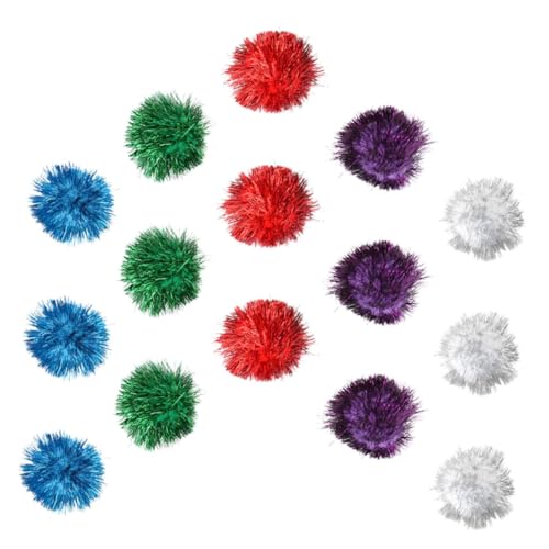 Toddmomy 15st Glitzerkugeln Quietschender Ball Als Hundespielzeug Funkelndes Katzenspielzeug Ballspielzeug Für Hunde Katzenspielzeug Für Zuhause Lustiges Katzenspielzeug Kätzchen Kaschmir von Toddmomy