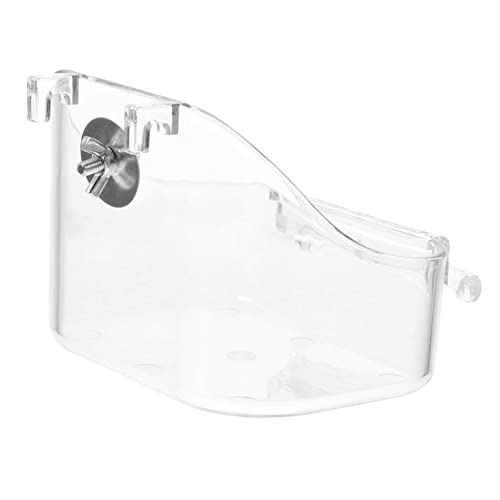 Toddmomy 1Satz Hängende Vogelbadewanne Aus Robustem Material Für Wellensittiche Und Kleine Praktische Futter Und Duschlösung Transparent Für Käfige Zu Reinigen Toddmomy 1Satz Hängende Vogelbadewanne Aus Robustem Material Für Wellensittiche Und Kleine Praktische Futter Und Duschlösung Transparent Für Käfige Zu Reinigen von Toddmomy