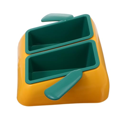 Toddmomy 1Stk Fressnapf katzenfutter plastikschalen kunststoffschüssel Haustierwasserbehälter mit einzigartigem Design Dog Bowls strapazierfähiger Haustiernapf praktischer Katzennapf Green von Toddmomy