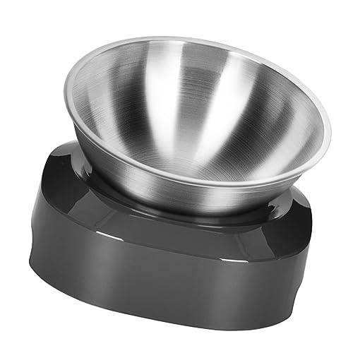 Toddmomy 1Stk Katzennapf aus Edelstahl Katzennäpfe Kätzchen Schüssel Katzengericht pet Water Bowl katzenfutter schüssel Futterautomat für Haustiere Heimtierbedarf pp Silver von Toddmomy