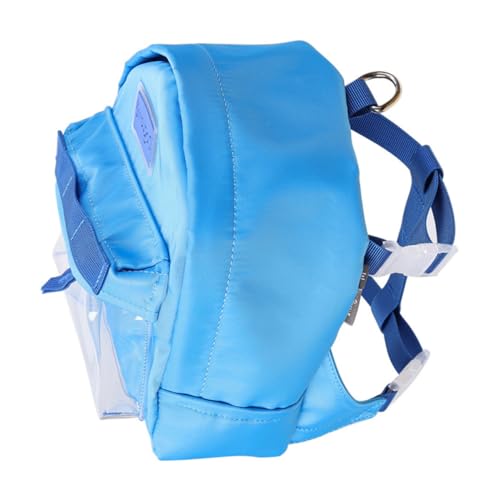 Toddmomy 1Stk Rucksack für Haustiere Reiserucksack für Katzen Atmungsaktive Tragetasche für Hunde und Katzen Welpe pet Backpack Dog Backpack Hunderucksack Wandertasche TPE-Plane Blue von Toddmomy