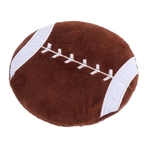 Toddmomy 1Stk Rugby interaktives kinderspielzeug dekompressionsspielzeug Stuffed Soft Toys Toy Outdoor-Wurfspielzeug Wurfspielzeug für Haustiere Plüsch Brown von Toddmomy