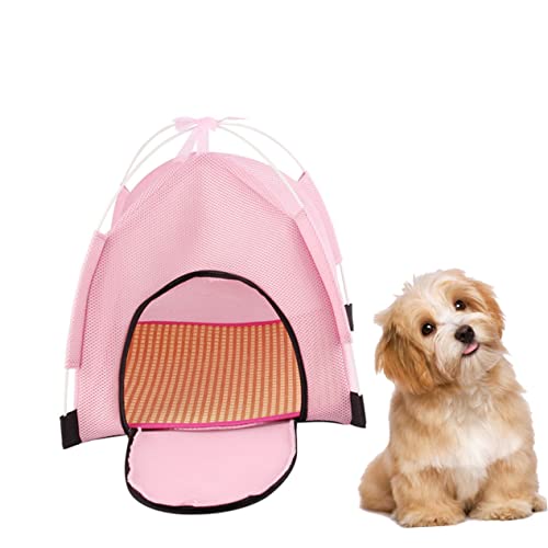 Toddmomy 1Stk Sonnenschutzzelt Katzenzeltbett Indoor-Hundehütte Tipi Höhlenbett für Haustiere Haustier hundehaus Outdoor-Zelt haustierzelt pet Supplies Haustierzubehör haustierbedarf Rosa von Toddmomy