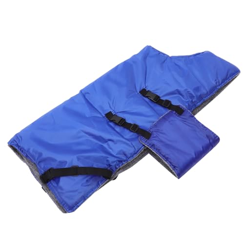 Toddmomy 1Stk Wadenweste Haustier Wadenwarme Kleidung Woobie-Decke Kuh-Winterweste Lamm warm Jacken Kälberbekleidung Kälbermantel wolldecke Kalb Winterkleidung Weide liefert Flanell Blue von Toddmomy