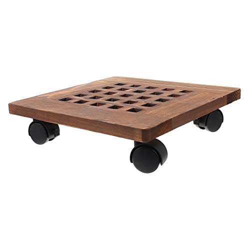 Toddmomy 1stk Blumentopf Tablett Pflanzenuntertasse Blumentopfheber Deckel Quadratische Pflanzentöpfe Walzwerk Topfschalen Für Pflanzen Anlage Blumentopfwagen Blumentopfwalze Aquarium Holz von Toddmomy