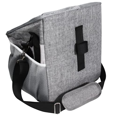 Toddmomy 1stk Haustiertasche Reisekiste Für Hunde Fahrer Genehmigt Luft Sitz Buggy Rad Transportbox Für Haustiere Tor Zubehör Autotransporter Für Hunde Abs Erweiterbar Schüssel Oxford Grey von Toddmomy