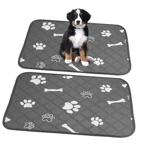 Toddmomy Hunde-PIPI-Pads 2er-Pack Waschbar Wiederverwendbar Auslaufsichere Schicht Für Das Training Von Welpen Ausgewachsener Hunde Im Innenbereich von Toddmomy