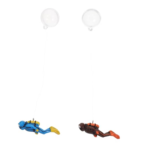 Toddmomy 2 Sätze Aquarium schwimmende Dekoration Mini-Dekor Fischdekorationen für Tank aquaristik zubehör Unterwasserwelt Dekoration Pflanzendekor Ornament Taucherdekor Zubehör für Aquarien von Toddmomy