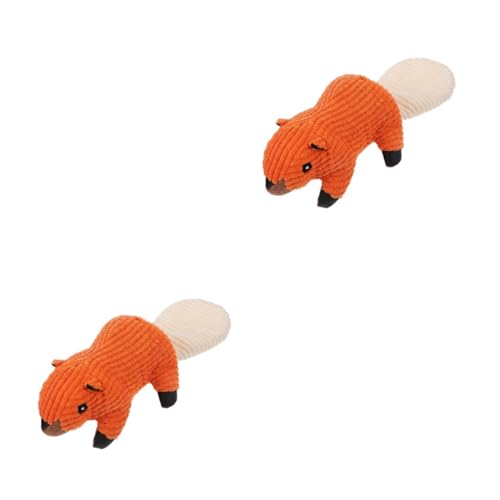 Toddmomy 2 STK interaktives Spielzeug Animal Toys Plush Toy Kauspielzeug für Welpen Haustierzubehör Plüschtier Spielzeuge zahnspielzeug für welpen Praktisches Kauspielzeug für Hunde von Toddmomy