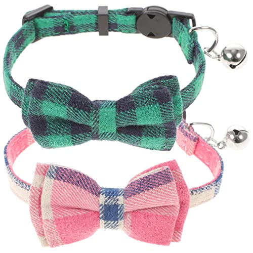 Toddmomy 2 Stück Haustierbedarf Haustier Bowknot Halsband Für Katzenhalsband Für Haustier von Toddmomy