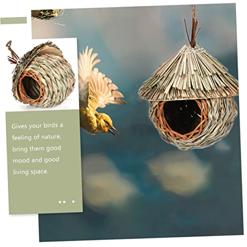 Toddmomy 2stücke Handgewebtes Vogelhaus Natürlichem Gartenschmuck Für Und Papageien Wetterfest Und Robust Für Balkon Und Garten Toddmomy 2stücke Handgewebtes Vogelhaus Natürlichem Gartenschmuck Für Und Papageien Wetterfest Und Robust Für Balkon Und Garten von Toddmomy