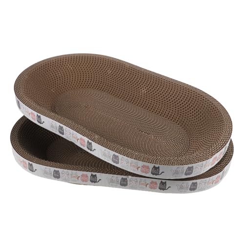 Toddmomy 2 Stücke Oval Katze Scratcher Nest Für Indoor Katzen Kratzen Pads Katze Scratcher Für Krallen Schleifen Und Faulenzen Katze Kratzen Schüssel von Toddmomy