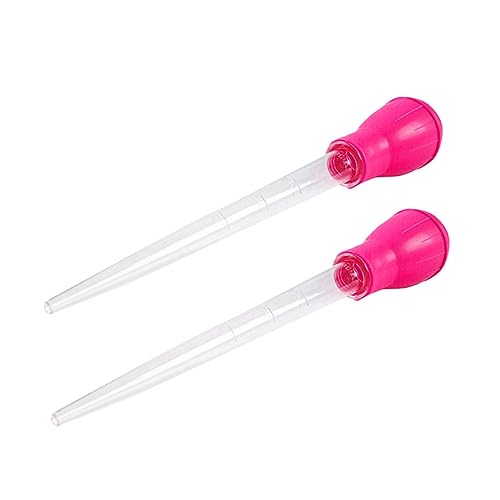 Toddmomy 2St Aquariumreiniger Goldfischglas Reinigungsutensilien Filter Sieb Reinigungswerkzeug für Aquarien Aquariumpipette Handbuch Wasserwechsler Abwassersauger magnetische Bürste Rosa von Toddmomy