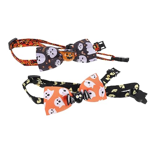 Toddmomy 2St Haustierhalsband Katze coll Bogen geschmeidige Kätzchenhalsbänder Haustier Hals Kitten Halsband katzenbedarf Foto-Requisite verstellbare für Haustierkatzen Polyester von Toddmomy