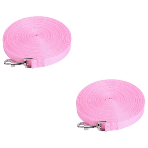 Toddmomy 2St Hundetraining führen Kettenringriemen Hundeleine Leinen zentimetrix sicher mee keilriemen Trainingsleine für Hunde Tarinband für Welpen Haustier Trainingsgürtel Hündchen Rosa von Toddmomy