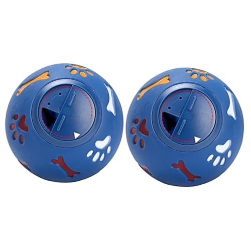 Toddmomy 2St Hund leckt Futter Spielzeug Futterspender für Welpen Lebensmittel Hundespielzeug Haustier Dog chew Toy hundekauspielzeuge Trainingsmaterial undichtes Lebensmittelspielzeug Blue von Toddmomy