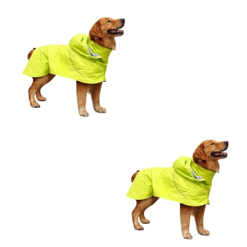 Toddmomy 2St Hund Regen Slicker Regenkleidung für Haustiere Nylon mittlere und große Hunde hunderegenmantel Regenjacken für Hunde Poncho Regenjacke für Haustiere Regenmantel für Haustiere von Toddmomy