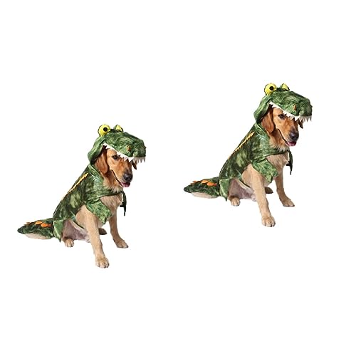 Toddmomy 2St haustierbekleidung Halloween Kostüme EIN Madea-Halloween Hund Krokodil Kostüm mcbling Kleidung Kleider Hundekleidung Haustier-Outfit Hunde-Outfit warm halten Haustierzubehör von Toddmomy