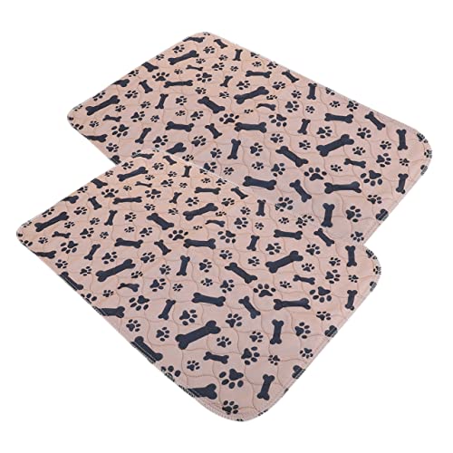 Toddmomy 2St pet pinkelmatte Pee Pads waschbar Zwinger Welpen Pads Spender Dog Pee Pads wasserdichte Urinmatte Pinkelpads für Hunde waschbar PIPI Pads für Hunde groß Stoff von Toddmomy