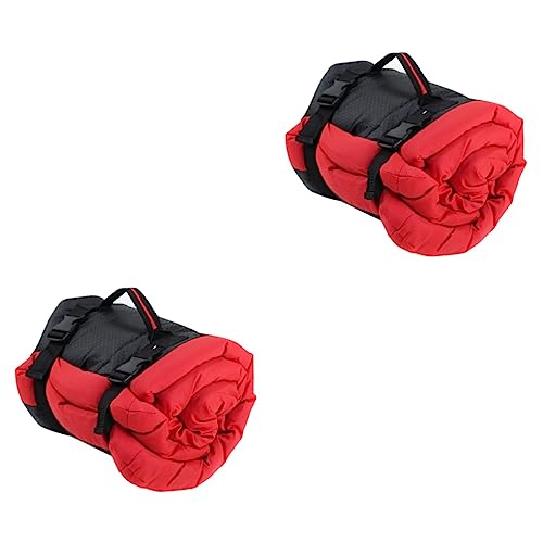 Toddmomy 2St wasserdichte Matte für Hunde im Freien haustierbett pet Bed Hundedecke Hundebett draußen Hundematte Haustierzubehör Schlafkissen für Haustiere faltbar Haustiermatte Zwinger rot von Toddmomy