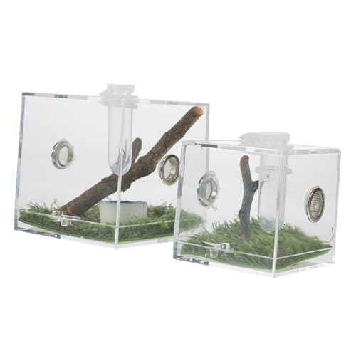 Toddmomy 2stücke Transparente Fütterungsbox Für Springspinnen Aus Stabilem Acryl Mit Futteröffnung Für Insekten Und Reptilien Robustes Terrarium Für Beobachtung Und Pflege Toddmomy 2stücke Transparente Fütterungsbox Für Springspinnen Aus Stabilem Acryl Mit Futteröffnung Für Insekten Und Reptilien Robustes Terrarium Für Beobachtung Und Pflege von Toddmomy