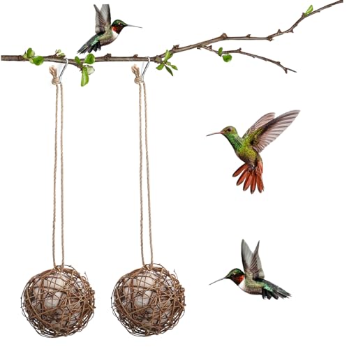 Toddmomy 2er Set Rattanbälle Für Vögel Dekorative Nestbälle Aus Weide Für Papageien Und Wellensittiche Ideales Für Käfige Vogelspielzeug Aus Natürlichem Material von Toddmomy