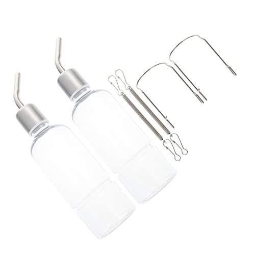 Toddmomy 2pcs Externe Meerschweinchen Trinkflasche Wasser Hamster Flasche Meerschweinchen Käfige Meerschweinchen Bett Ratten Critter Hunde Meerschweinchen Flasche Vogel Trinkflasche Meerschweinchen von Toddmomy