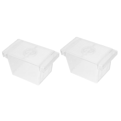 Toddmomy 2st Brutkasten Für Frittierboxen Acrylbox Zuchtbecken Lebensraum Für Schildkröten Aquariumzubehör Trennnetz Für Aquarien Betta-Aquarium Mit Trennwand Aquarium Kindergarten Plastik von Toddmomy