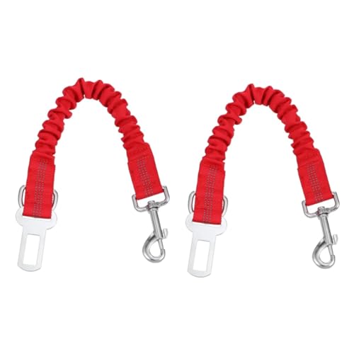 Toddmomy 2St Haustierleine sicherungsgurt sicherheitsfäden Haustier-Nylon-Leine Welpenleinenzubehör Hundeleine Trainingsleine für Hunde reflektierend Gürtel Hündchen rot von Toddmomy