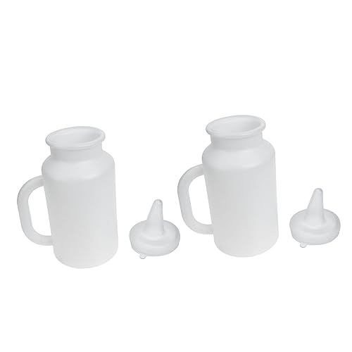 Toddmomy 2st Kälbermilchflasche Babyflaschen Taubenflasche Haustier Für Kleintiere Tasse Für Kleinkinder Melker Milchflasche Kleinkind Futterautomat Nassfutter Für Katzen Kieselgel Weiß von Toddmomy