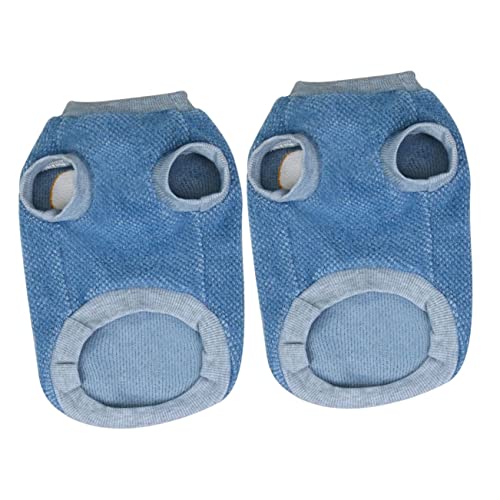 Toddmomy 2st Kleidung Für Haustierhunde Zarte Welpenkleidung Hundepijams Welpenkostü Lustige Hundekostüme Welpenpullover Für Hundezubehör Overall Für Haustiere Blue Frettchen-vlies von Toddmomy