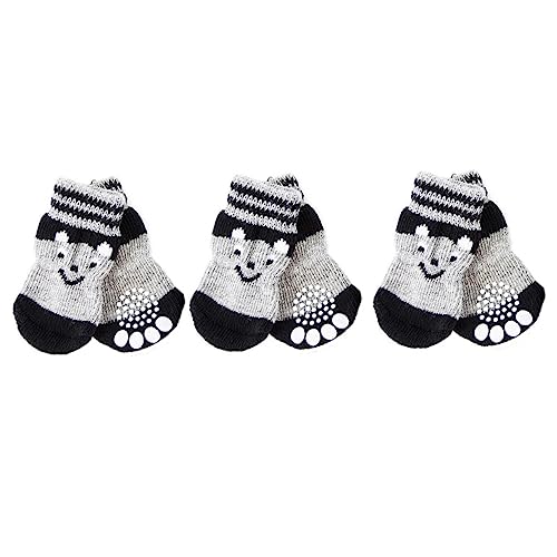 Toddmomy 3 Paare Hundeschuh Socken Hunderegenstiefel Für Kleine Hunde Greifer Strumpffüller Für Welpen Hundeleinen Für Kleine Hunde Haustier Abs Gamaschen Hausschuhe Drinnen Baumwolle von Toddmomy