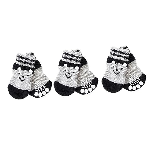 Toddmomy 3 Paare Hundeschuh Socken Stiefeletten Züchten Pfotenschützende Socken Hündchen Für Kleine Hunde Hundespielzeug Hund Katze Socken Hunde Stiefel Anti-welpen-socken Abs Baumwolle von Toddmomy