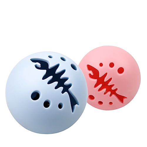 Toddmomy 3 STK für Haustiere interaktives katzenspielzeug Interactive cat Toy Katzen + Katzenspielzeug mit selbstrollendem Ball Fisch Ballspielzeug für Katzen von Toddmomy