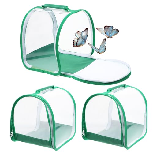 Toddmomy 3 STK insektenhäuser Butterfly Habitat insektenschutzgitter Schmetterlingsnetz Schmetterlings-Kit Lebensraum-Kit für Schmetterlinge Schmetterlingskäfig transparentes PVC von Toddmomy