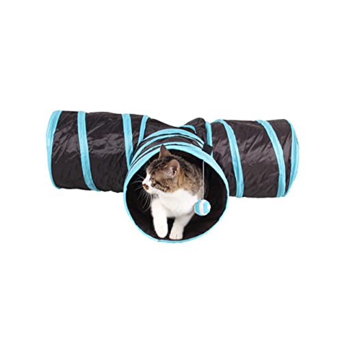 Toddmomy 3 Zusammenklappbarer Katzentunnel pet Supplies Kitten Katzenwelpen Katzen Fanartikel Haustierprodukt easykittie Katzen Tunnel Katzen Katzentunnel zusammenklappbar Black von Toddmomy