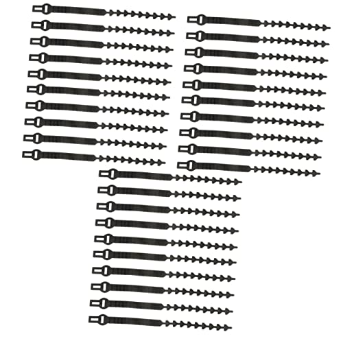 Toddmomy 30 STK Baumriemen Garten Baum Bindungen Schwarze Baumbindungen Baumstützbänder Absteckbänder Für Bäume Baumziehgurt Pflanze Binden AST Krawatten Gummi Obstbaum Kabelbinder von Toddmomy