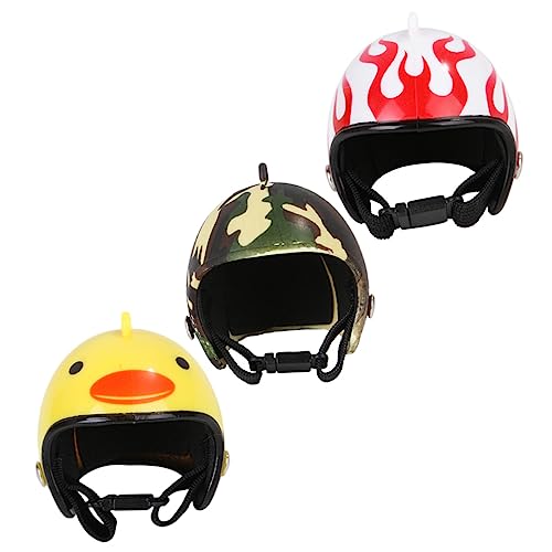 Toddmomy 3-teiliges Hühnerhelm-Set Helme Für Hühner Komfortables Verstellbares Design Für Und Spaß von Toddmomy