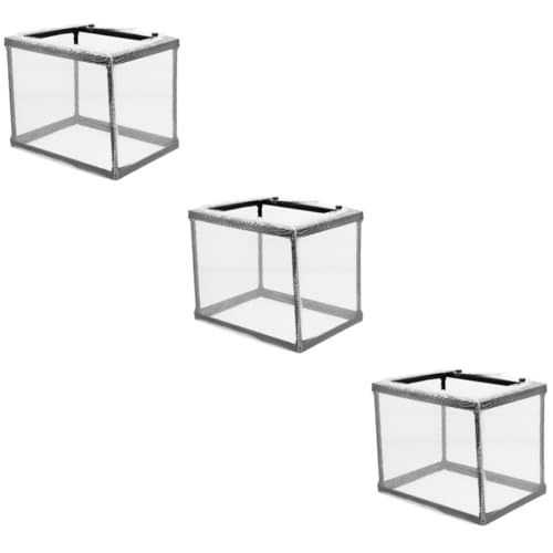 Toddmomy 3St Isolationsnetz für Aquarien aufzuchtfutter Fische fischnetz teich Aquarium Isolationsnetz Fischzuchtkasten Fish net Betta-Aquarium mit Trennwand Fisch-Isolationsfall Netzwerk von Toddmomy