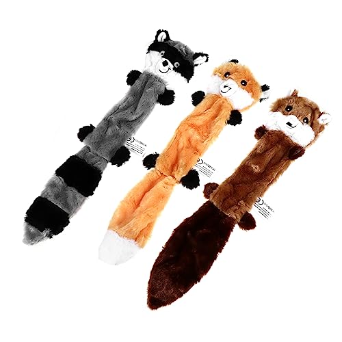 Toddmomy 3St Sound- für Haustiere Hundespielzeug quietschen Plüschtiere Kauer Yak Interactive Dog Toys Animal Toys kein Plüsch-Kauspielzeug Quietschspielzeug für Hunde Stoff von Toddmomy