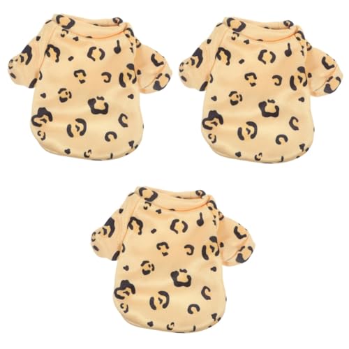 Toddmomy 3St Warme Haustierkleidung winterhundejacken hundewintermantel Hundekleidung warme Welpenkleidung dekorative Hundebekleidung hautfreundlich zweibeinige Kleidung schmücken Polyester von Toddmomy